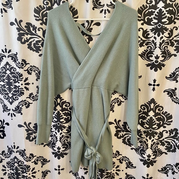 Sage Sweater Dress - Picture 2 of 5